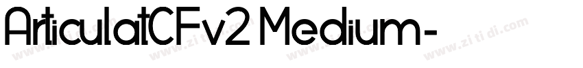 ArticulatCFv2 Medium字体转换